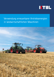 Cover der KTBL-Publikation mit Traktoren auf dem Feld 