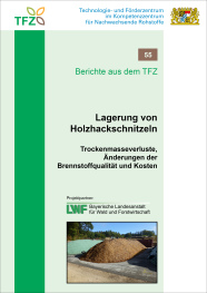 Cover TFZ-Bericht 55: Lagerung von Holzhackschnitzeln 