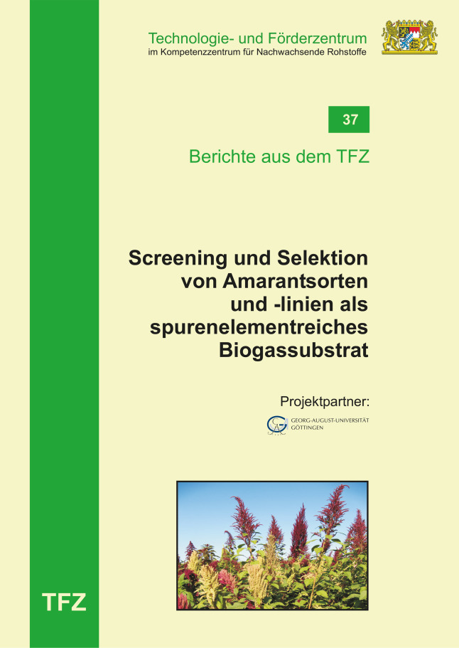 Cover TFZ Bericht 37 