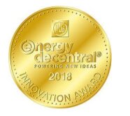 Goldmedaille der Messe EnergyDecentral 2018 für den Innovation Award
