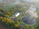 Luftaufnahme der Pilotanlage zur Wasseraufbereitung von Kläranlagenablauf