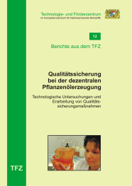 Cover Bericht 12 - Qualitätssicherung bei der dezentralen Pflanzenölerzeugung