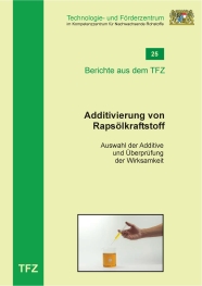 Cover Bericht 25 - Additivierung von Rapsölkraftstoff