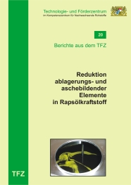 Cover Bericht 20 - Reduktion ablagerungs- und aschebildender Elemente im Rapsölkraftstoff