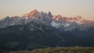 Die Alpen im Abendrot (Foto: DAV)