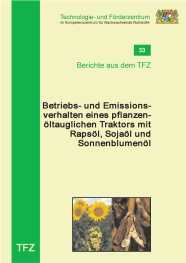 Cover Bericht 33 - Betriebs- und Emissionsverhalten eines pflanzenöltauglichen Traktors
