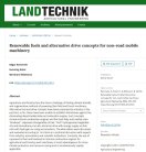 Cover of the journal Landtechnik