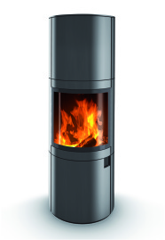 A high and slim stove combustion chamber provides a good precondition of a high quality combustion.