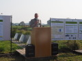 Staatsminister Dr. Marcel Huber auf dem Pressetermin im Freisinger Moos.