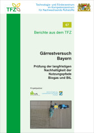 Cover TFZ-Bericht 67: Gärrestversuch Bayern