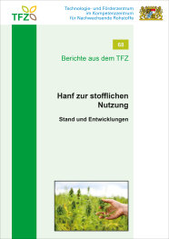 Cover des TFZ-Berichts Nr. 68 zum Thema "Hanf zur stofflichen Nutzung"