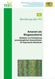 Das Bild zeigt das Cover des TFZ-Berichts 64 mit Amarant
