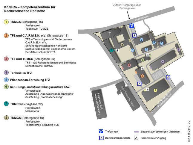Lageplan des KoNaRo-Geländes