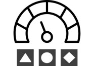 Schematische Darstellung eines Tachos