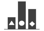 Icon für ein Balkendiagramm