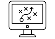 Schematische Darstellung eines Bildschirms